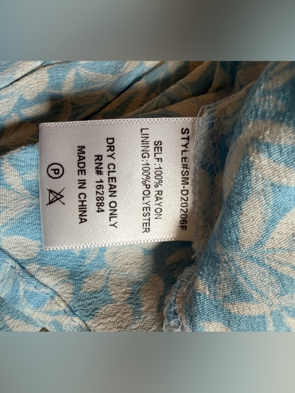 Light Blue Floral Ruffle Sundress - Picture 8 of 8